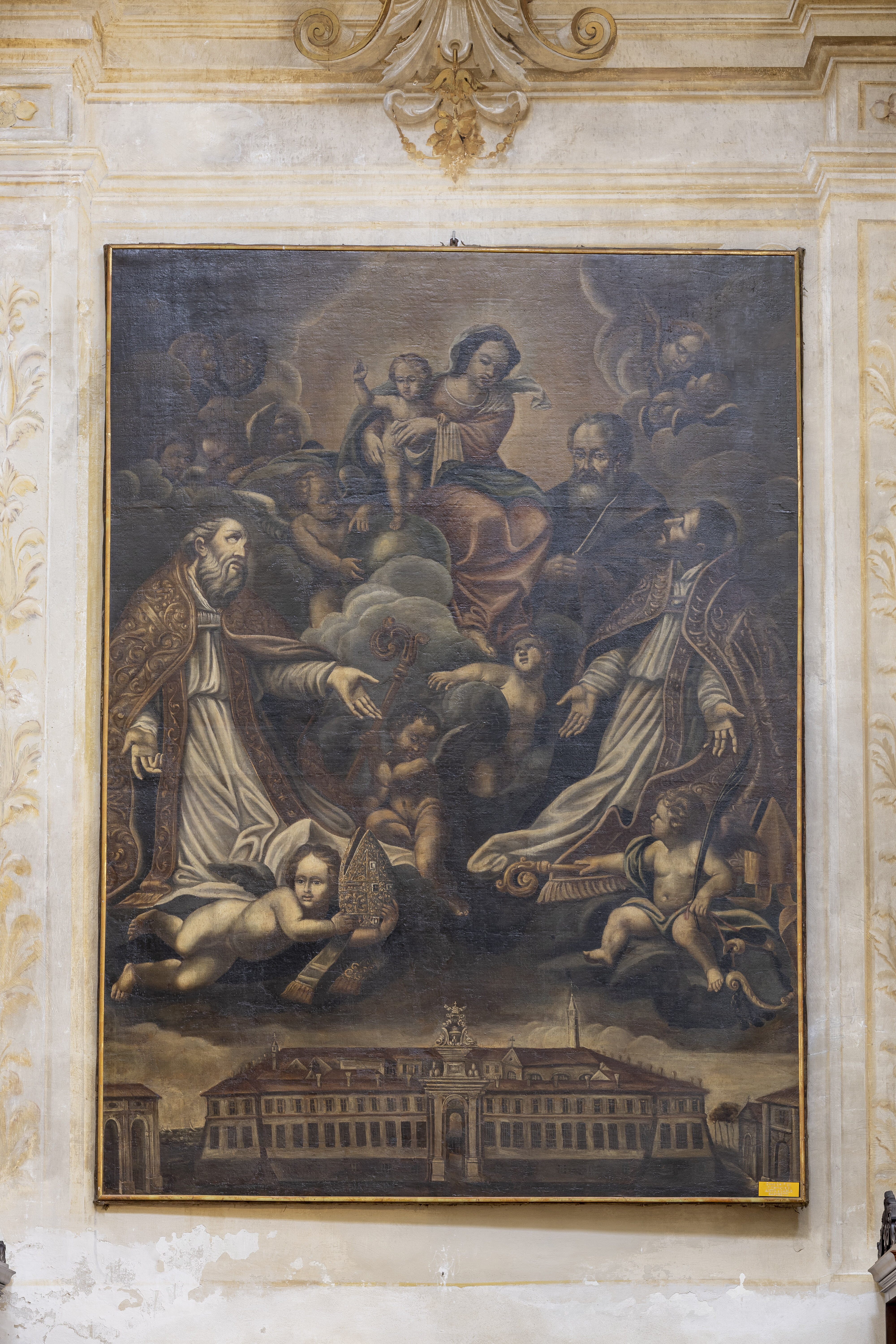 Madonna with Child, Saint Bartholomew and Two Sainted Bishops in Glory in the Town of Cervia Madonna with Child, Saint Bartholomew and Two Sainted Bishops in Glory in the Town of Cervia