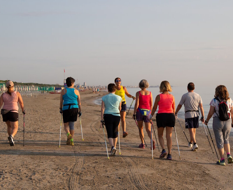Nordic Walking in spiaggia