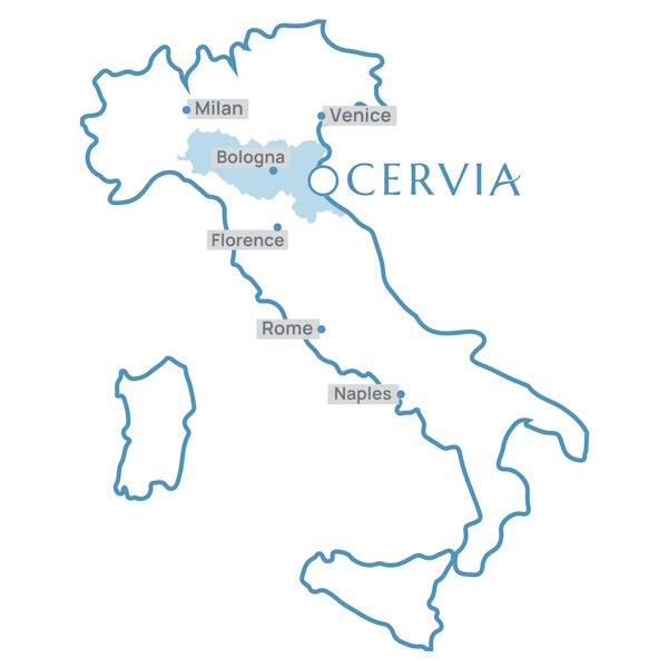 Mappa Italia   CERVIA