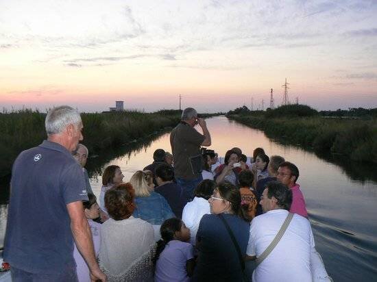 Salina by boat - Towards sunset