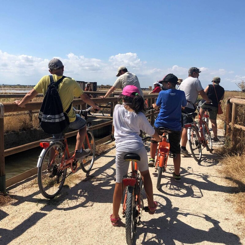 Salina - Pedalata tra le vasche di cristallizzazione del sale